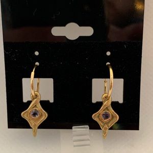LEE BREVARD 18k Hummingbird Earring Pair